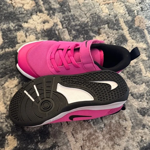 Nike Kids Vibrant Pink and Black Sneakers - Picture 3 of 4